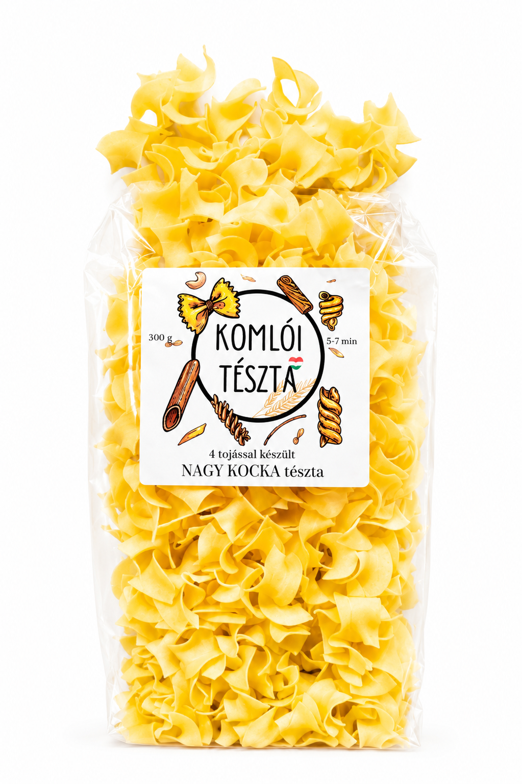 Fodros nagy kocka tészta